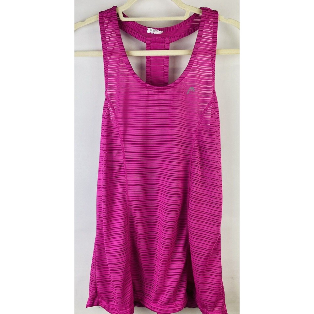 HEAD RazorBack Tennis Athletic Tank Purple Pink Top Womens Size Sm